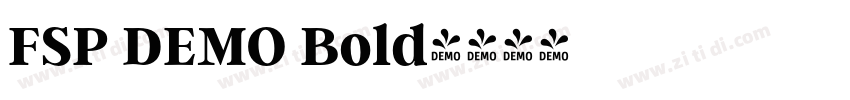 FSP DEMO Bold字体转换 FSP DEMO Bold字体转换